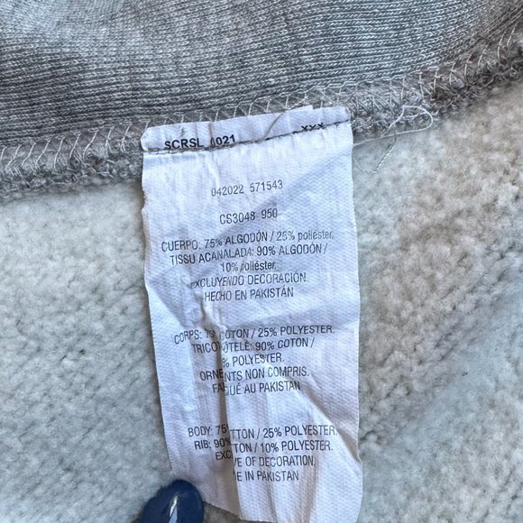 Champion Oversized Gray Crewneck Sweatshirt Collegiate Vintage - Picture 10 of 10